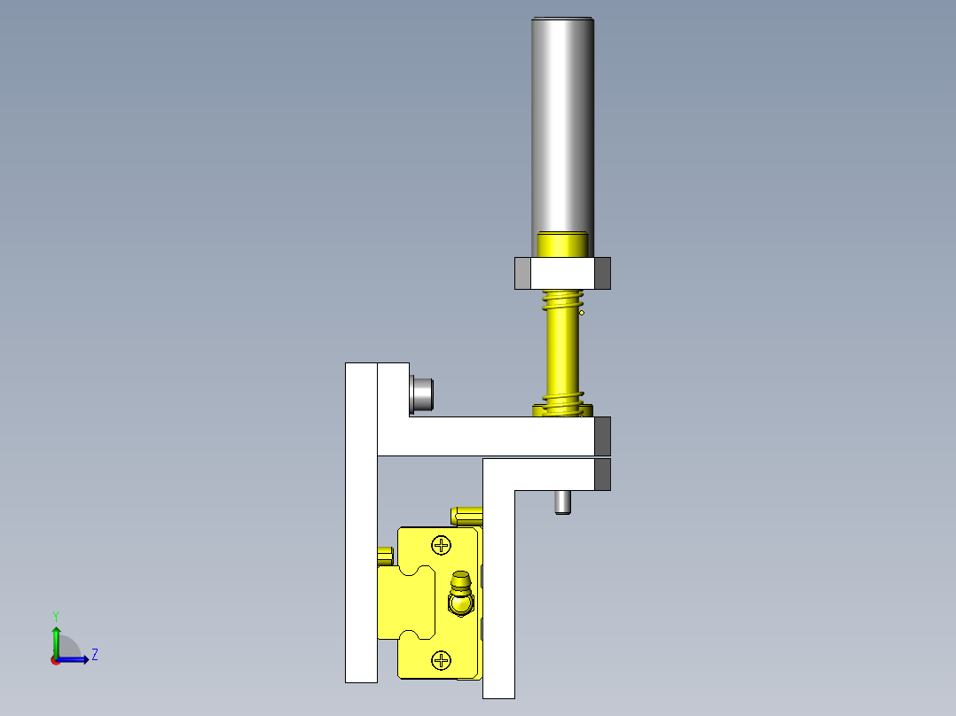 位置确认销左视图