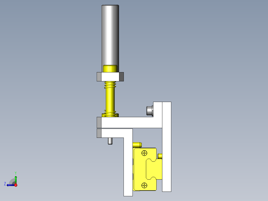 位置确认销右视图