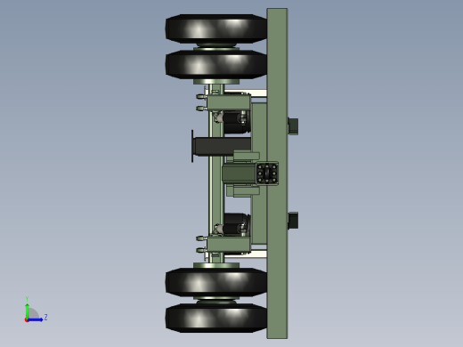 军用无人机发射系统左视缩略图