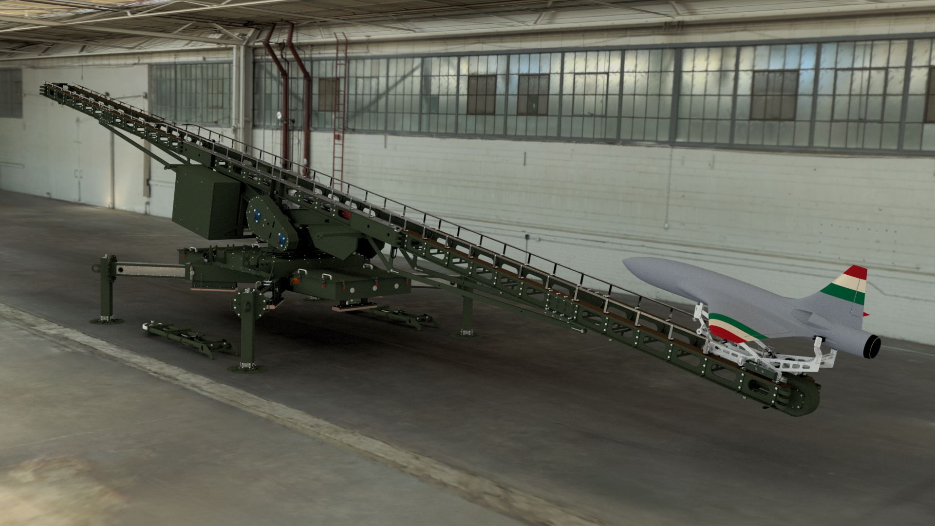 军用无人机发射系统