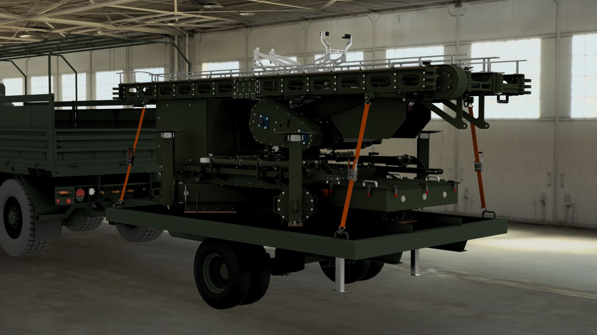 军用无人机发射系统