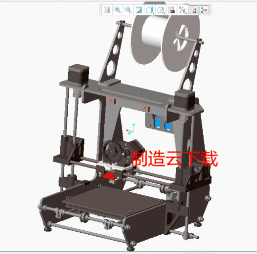 3D打印机设计3D模型缩略图
