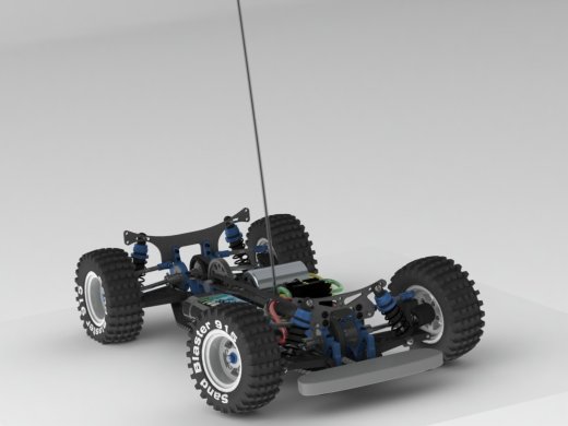 Xray T2电动遥控车RC底盘骨架3D模型图纸 Solidworks设计 附STEP缩略图