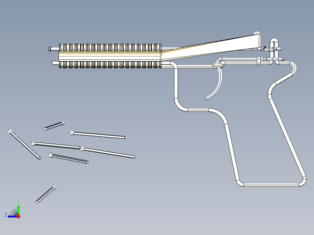 火柴枪MATCH PISTOL右视图