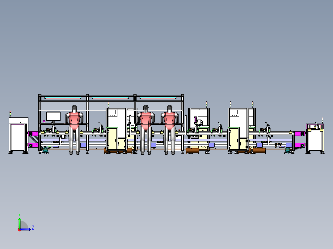 07 苹果音箱后盖组装流水线+工程图左视图
