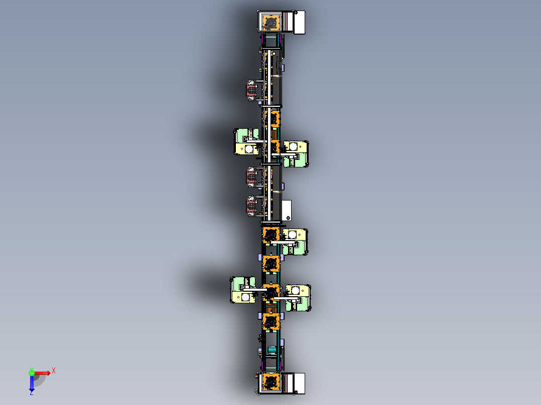 07 苹果音箱后盖组装流水线+工程图俯视图