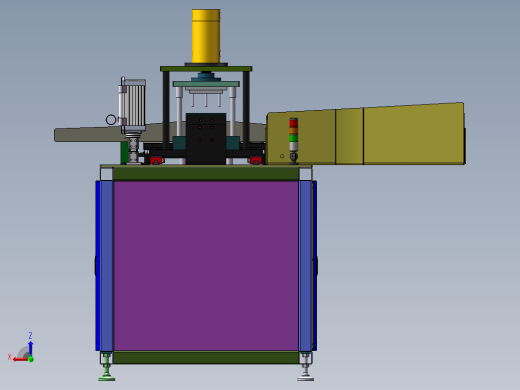 钢管液压冲孔机3d图纸钢管自动上下料钢管两端液压打孔机3d图纸后视缩略图