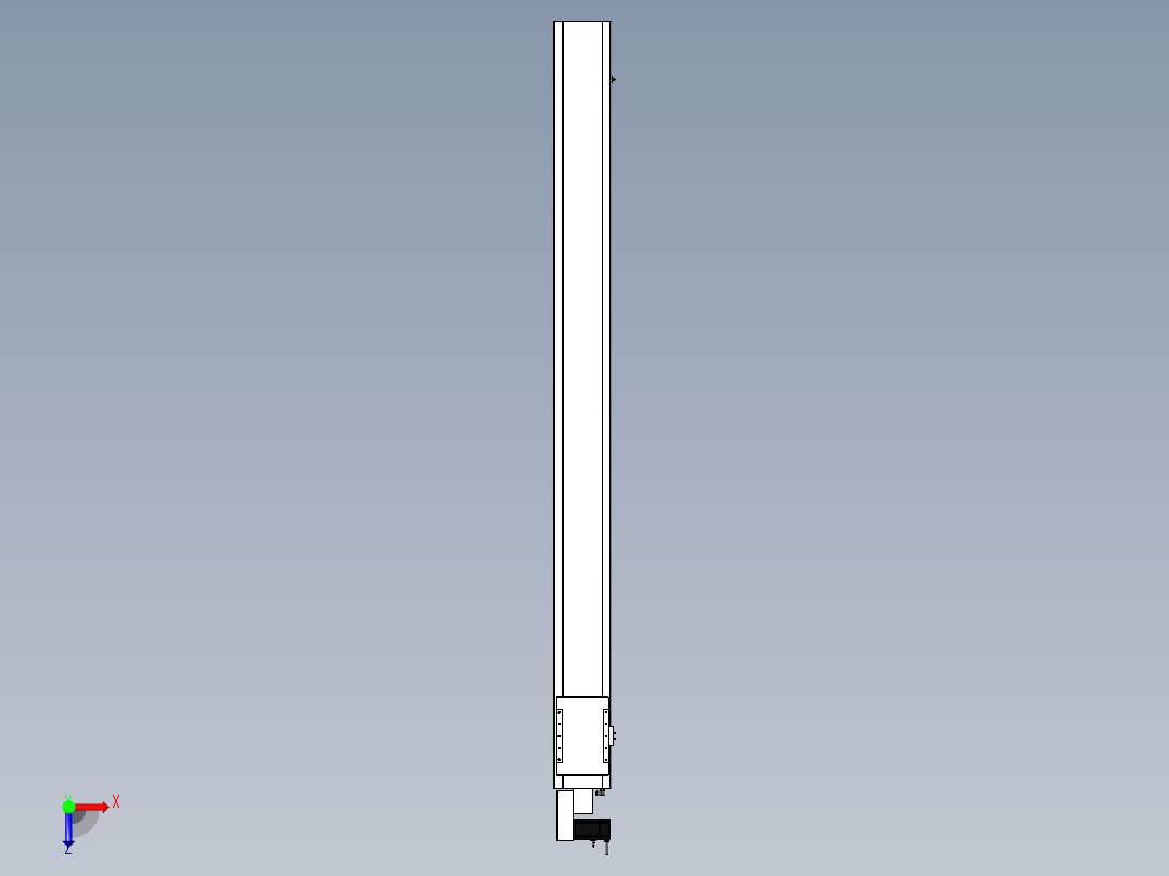 Toyo东佑达直线模组-ECB22-L40-2500-L-M75-C4俯视图