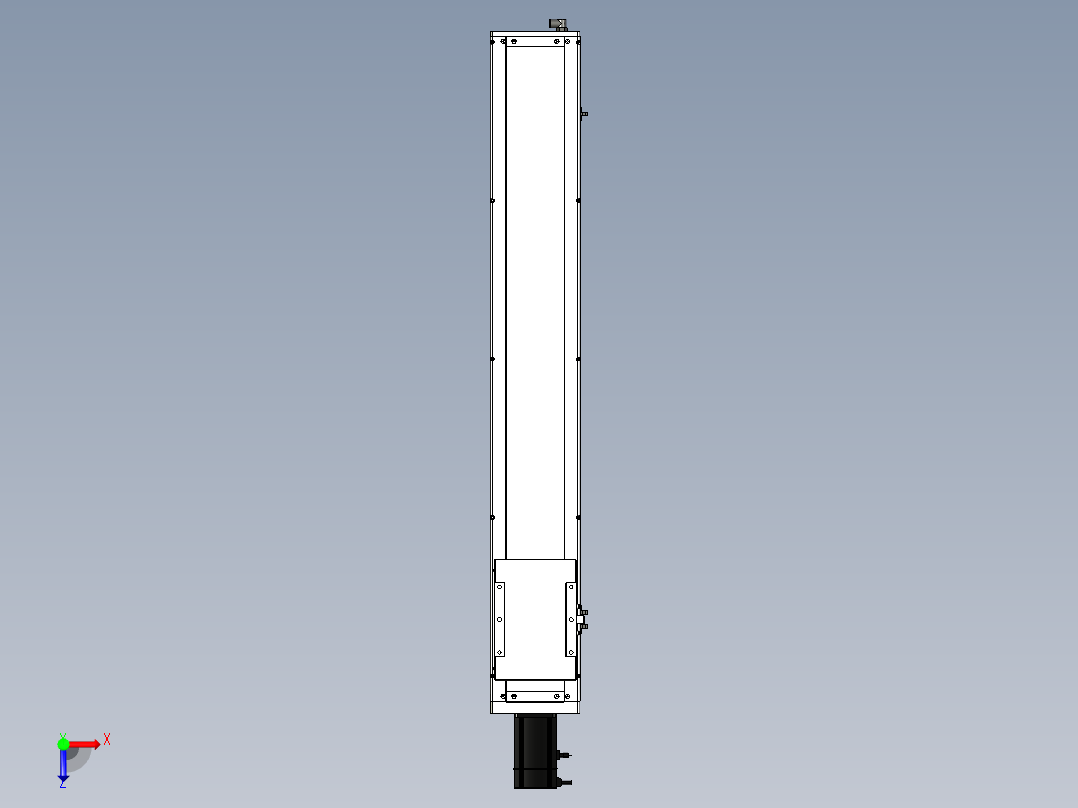Toyo东佑达直线模组-ECH17-950-BC-750W俯视图