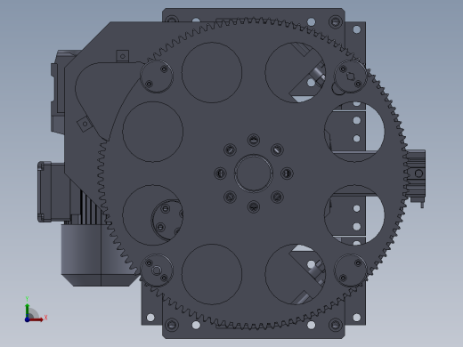 托盘抬升装置及旋转装置(回转台抬升装置)前视缩略图