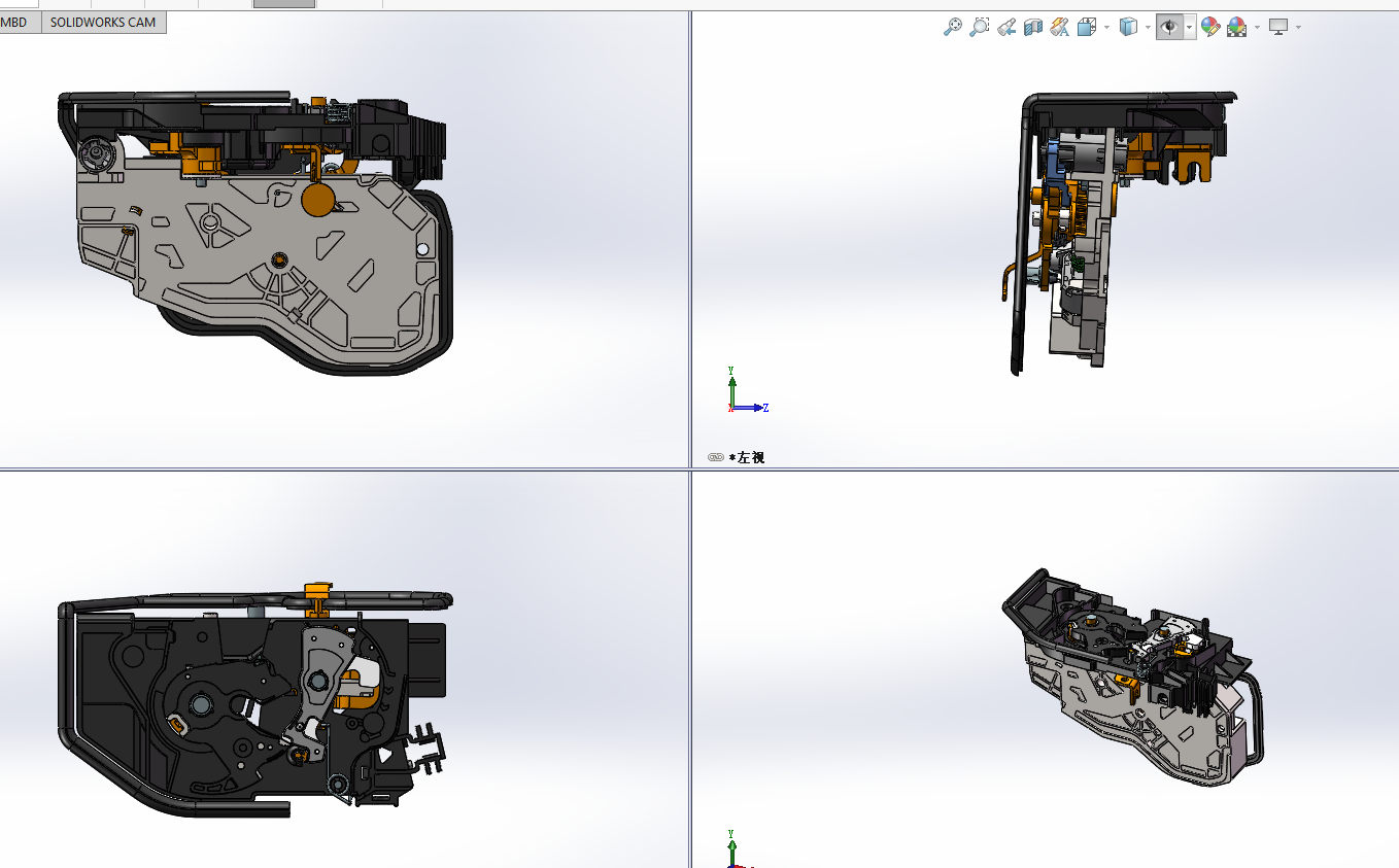 汽车防盗门锁设计
