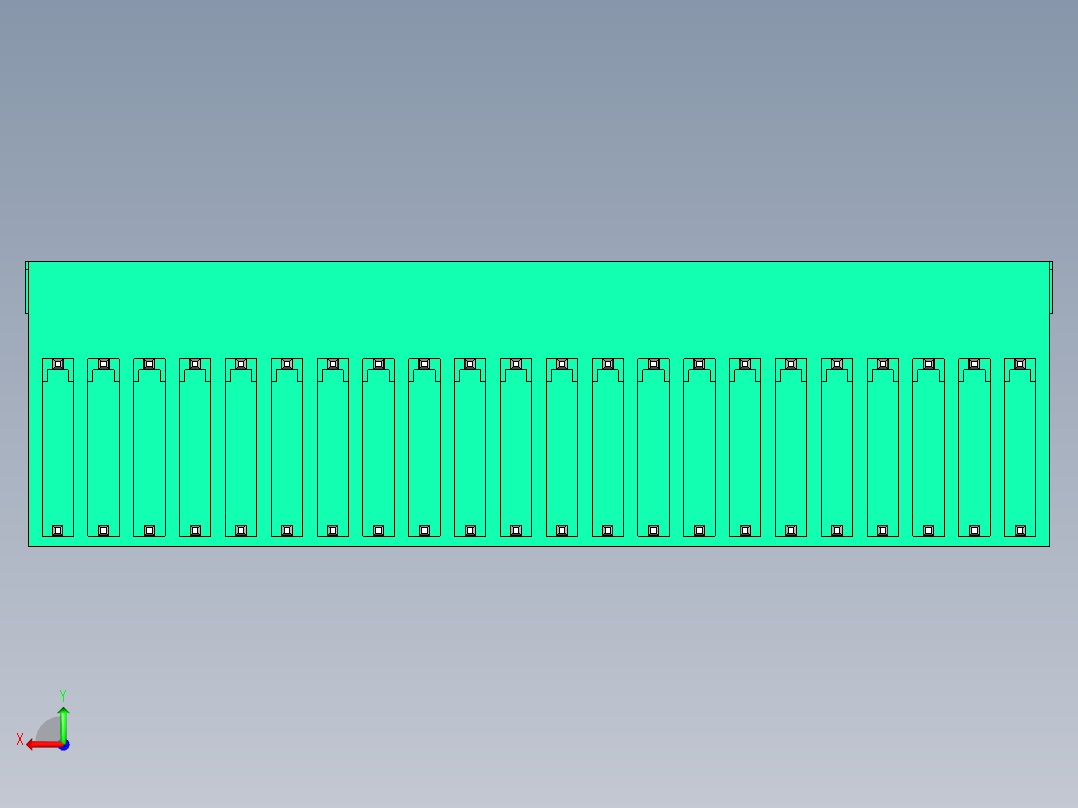 DEGSON 15EDG 系列 3.5mm 插拔式接线端子 FullPack-15EDGRH-3.5-44P-14-00AH后视图