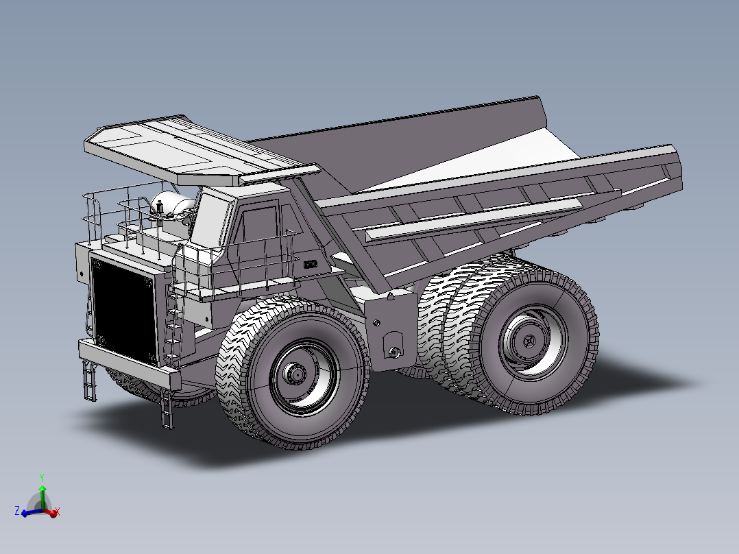 12.工程自卸卡车 3d模型图纸