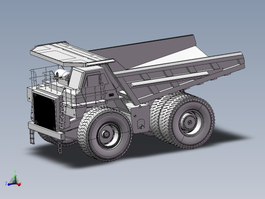12.工程自卸卡车 3d模型图纸