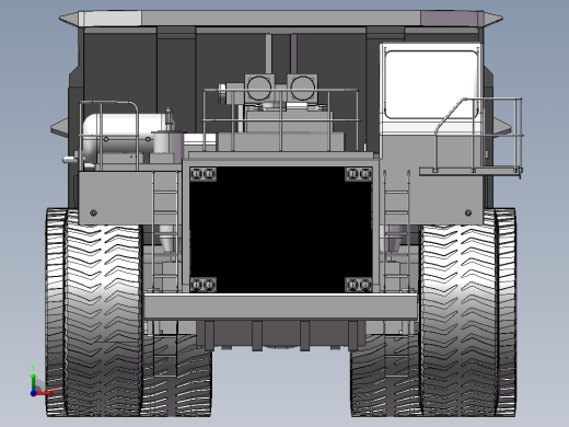 12.工程自卸卡车 3d模型图纸前视缩略图