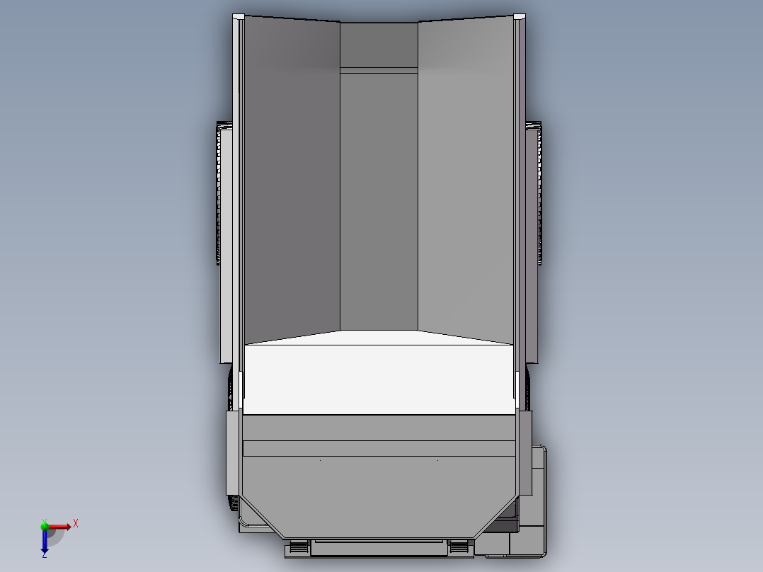 12.工程自卸卡车 3d模型图纸俯视图