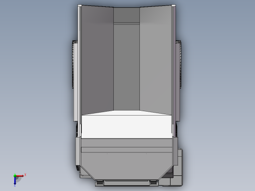 12.工程自卸卡车 3d模型图纸俯视缩略图