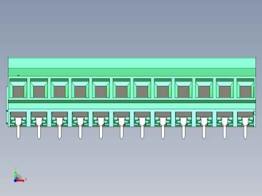 DEGSON DG636 系列 6.357.629.52mm 接线端子-DG636S-6.35-12P-14-00AH前视缩略图