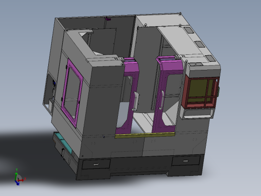 XH713G 加工中心钣金件 模型图纸