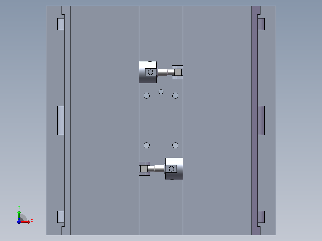 气动连杆抓手前视图