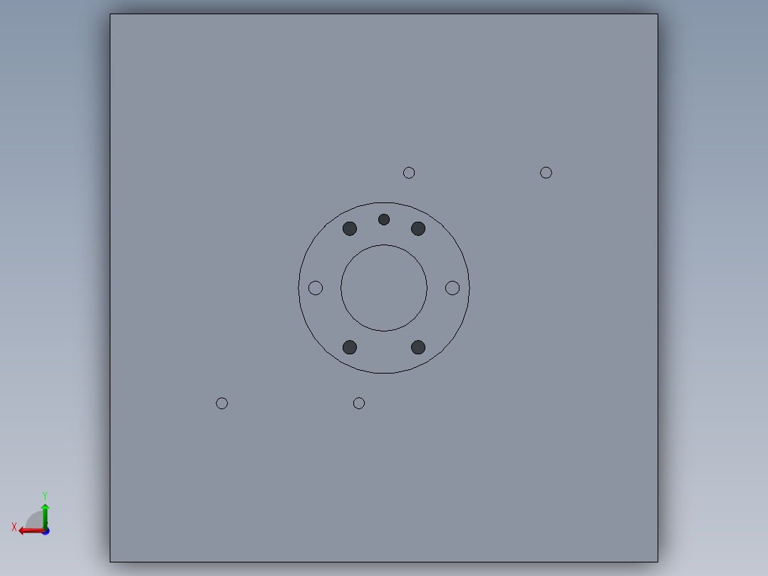 气动连杆抓手后视图