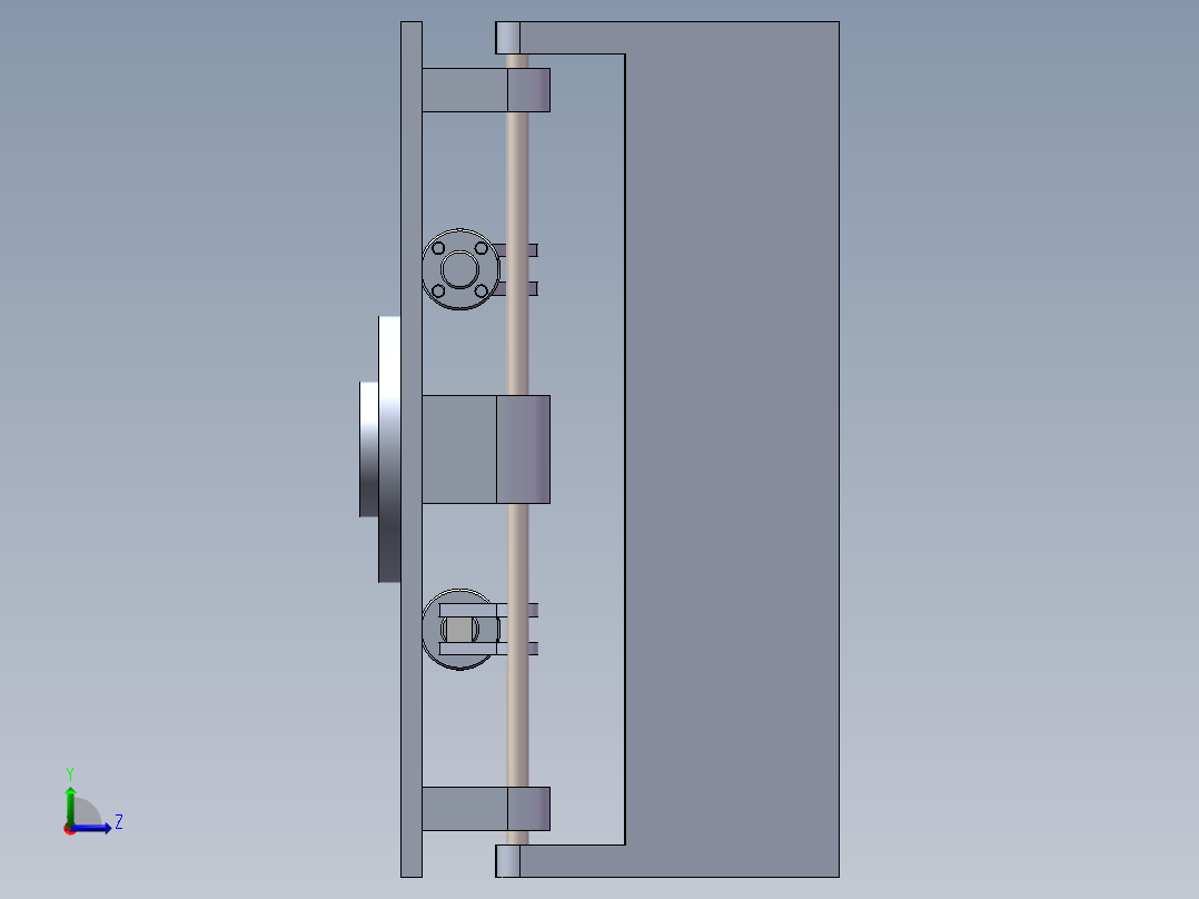 气动连杆抓手左视图