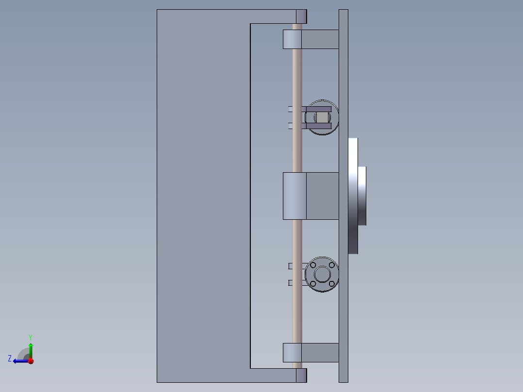 气动连杆抓手右视图