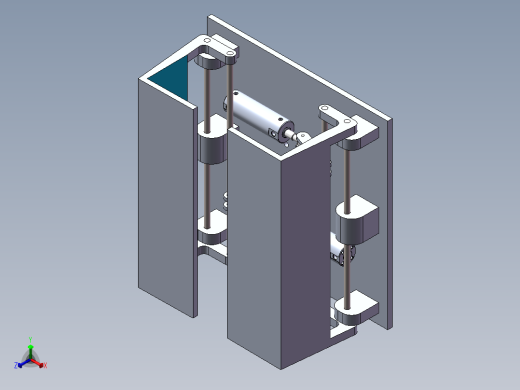 气动连杆抓手正等轴测缩略图