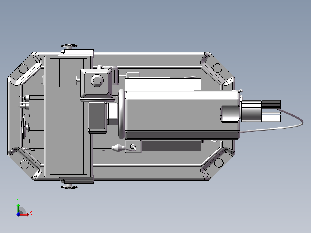 623万能铣床前视图