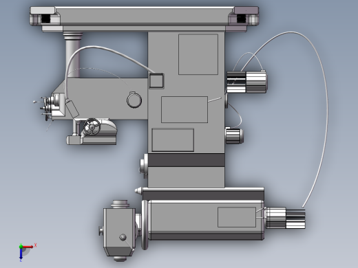 623万能铣床俯视缩略图