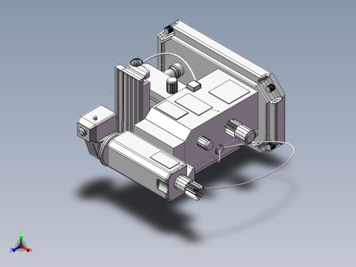 623万能铣床正等轴测缩略图