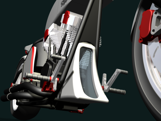 摩托车chopper-motorbike-crow-design-stp格式缩略图