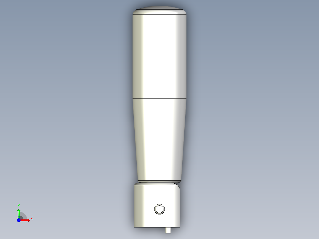 把手(折疊迴轉)IR.407、IR.407-INOX-3D多系列多零件图纸模型前视图