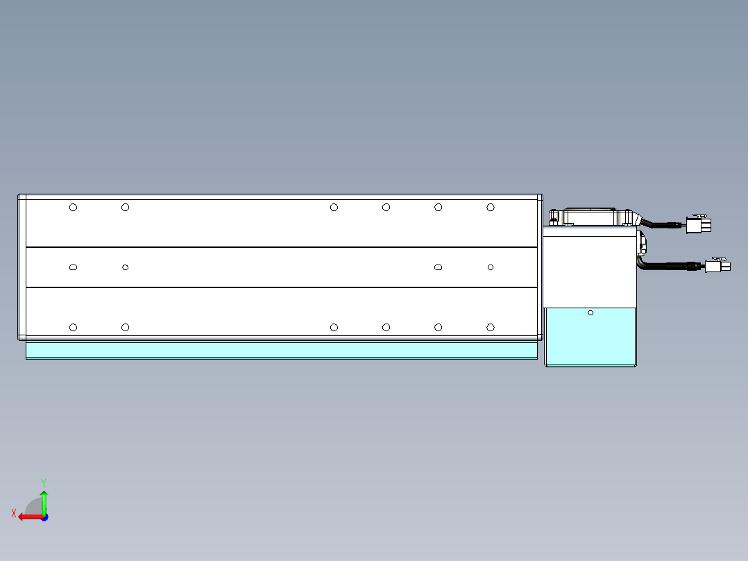 威洛博VBC同步带传动一无尘环境VBC14-L45-S200-BLU-ZP75-C3后视图