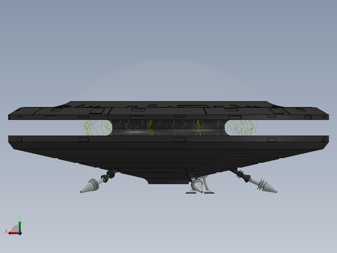 UFO不明飞行物后视图