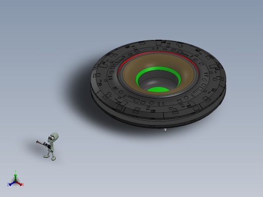 UFO不明飞行物正等轴测缩略图