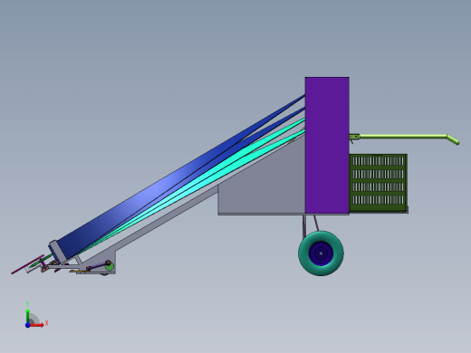 温室韭菜收割机的设计【三维SOLIDWORKS】前视缩略图