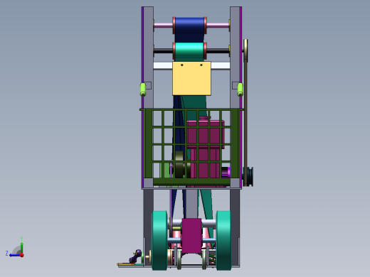 温室韭菜收割机的设计【三维SOLIDWORKS】右视缩略图