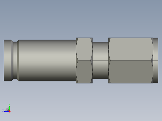 卡套式工业通用硬管接头10-6_trbu-s右视缩略图