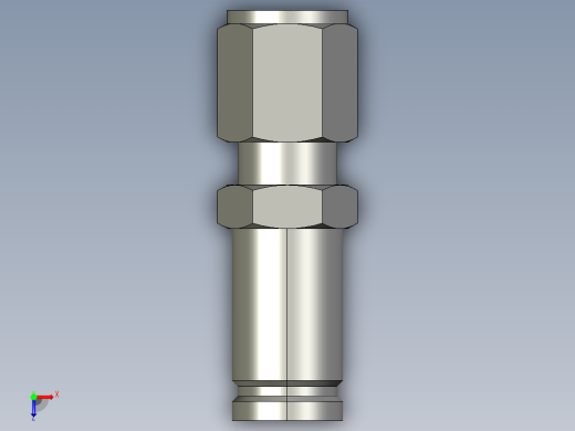 卡套式工业通用硬管接头10-6_trbu-s俯视缩略图