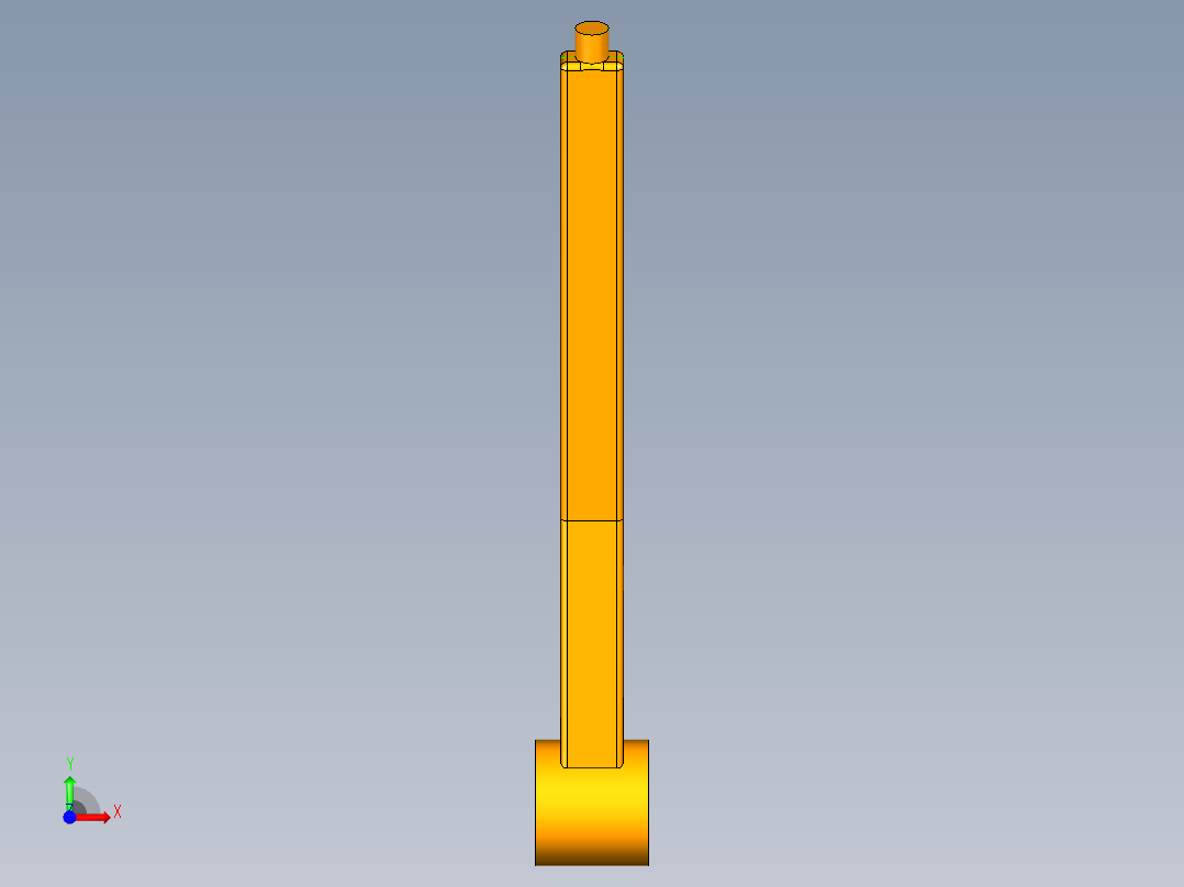 UG收压阀模型前视图