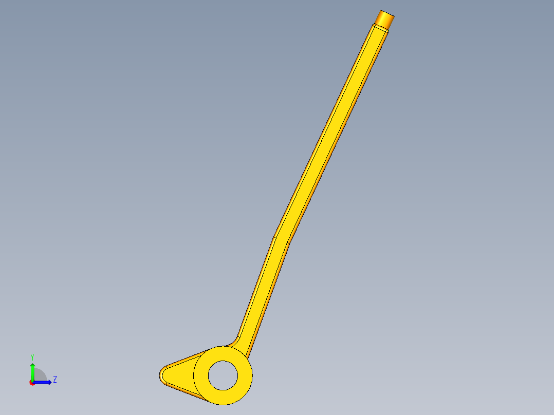 UG收压阀模型左视图