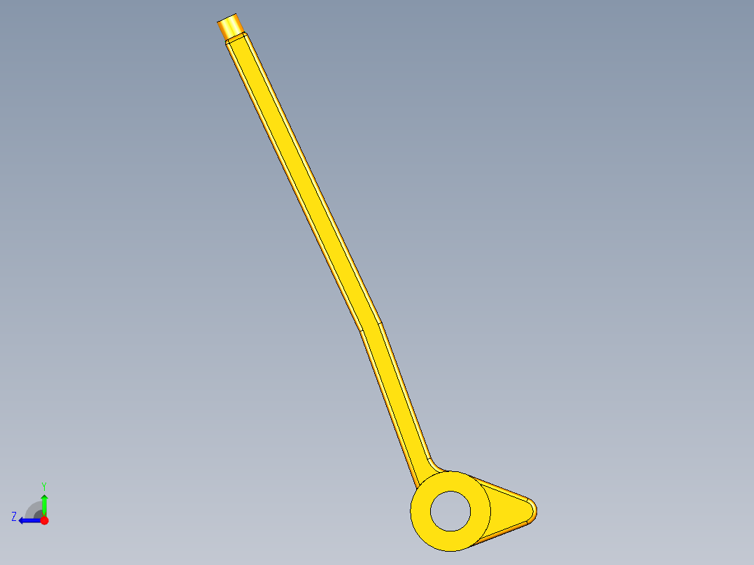 UG收压阀模型右视图