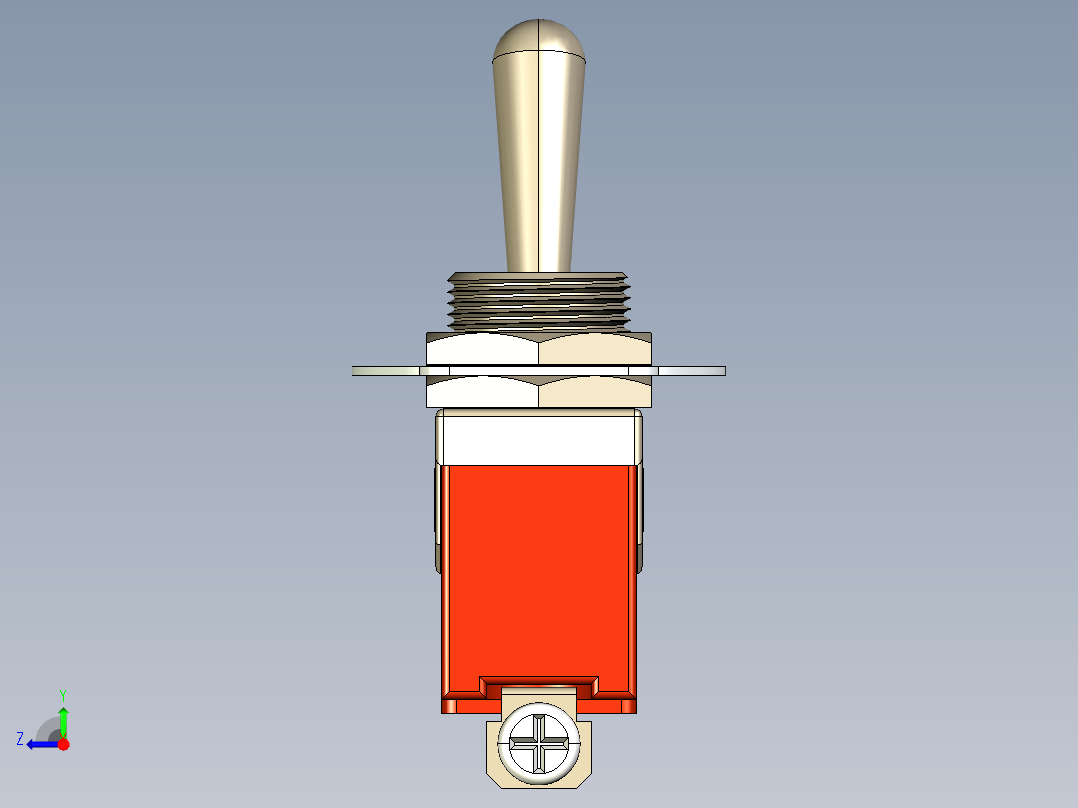 拨挡开关右视图