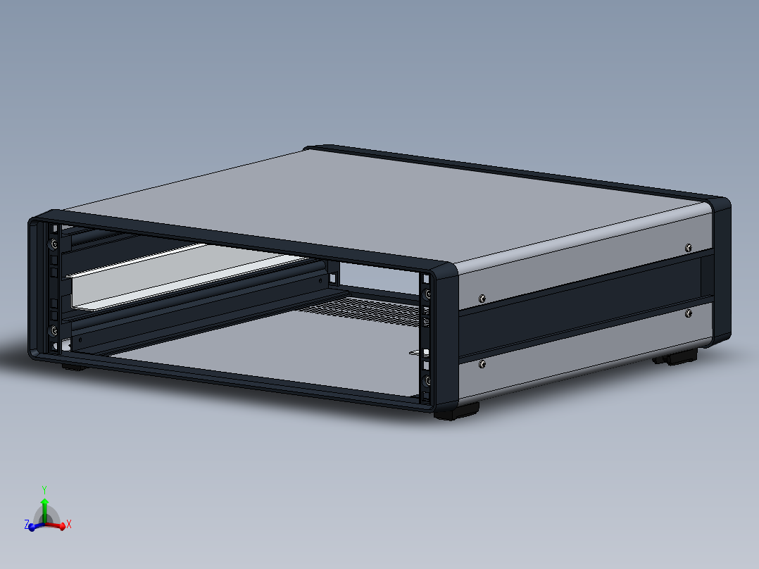 用于19英寸机架式电气设备的3U高外壳