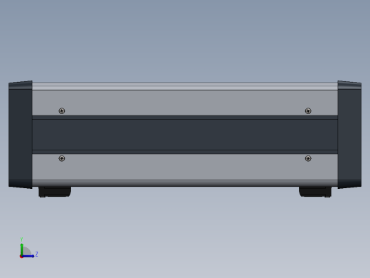 用于19英寸机架式电气设备的3U高外壳左视缩略图
