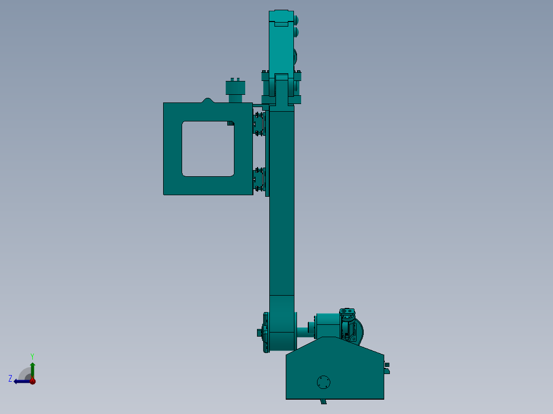 可自动避障草坪修剪机构设计含7张CAD图及SW三维右视图