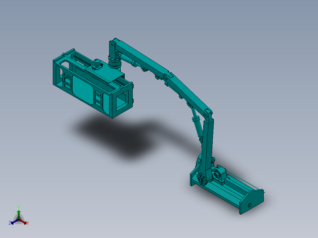 可自动避障草坪修剪机构设计含7张CAD图及SW三维正等轴测图
