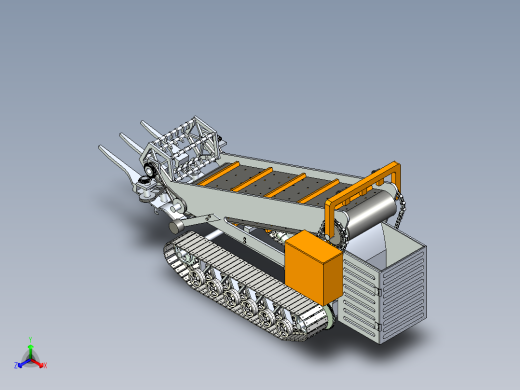 叶类蔬菜收割机正等轴测缩略图