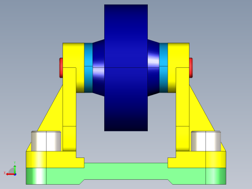滚轮组件roller-assembly-13-STP后视缩略图